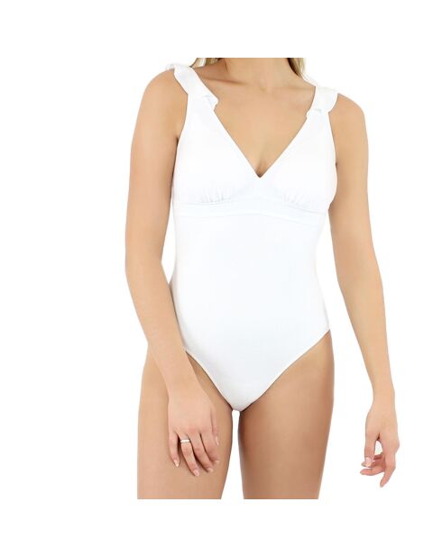 Maillot de bain 1 Pièce Tanga Bellagio blanc