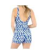 Maillot de bain 1 Pièce short Noumea bleu