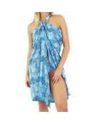 Paréo Long Liscia bleu