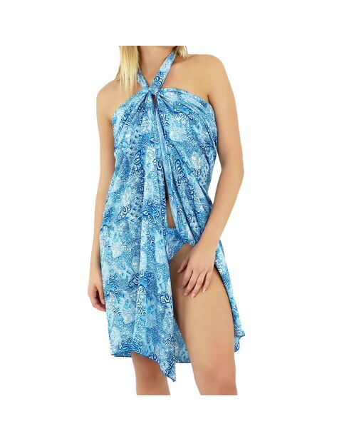 Paréo Long Liscia bleu