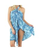 Paréo Long Liscia bleu