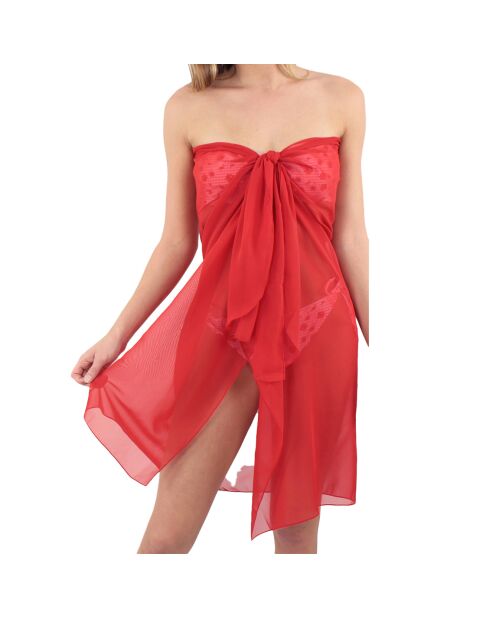 Paréo Charme rouge