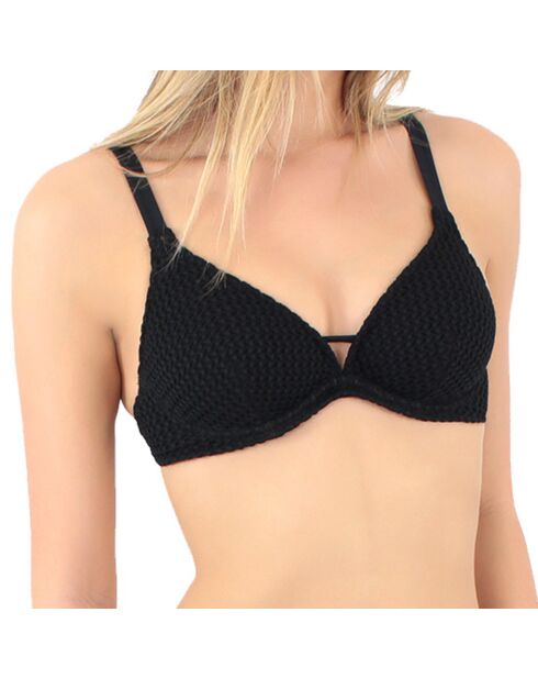 Haut de maillot de bain triangle Dolce noir