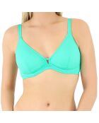Haut de maillot de bain triangle Bellagio vert