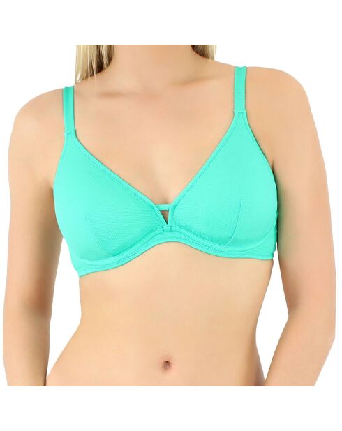 Haut de maillot de bain triangle Bellagio vert