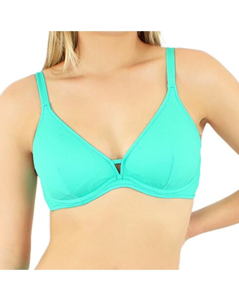 Haut de maillot de bain triangle Bellagio vert