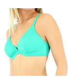 Haut de maillot de bain triangle Bellagio vert