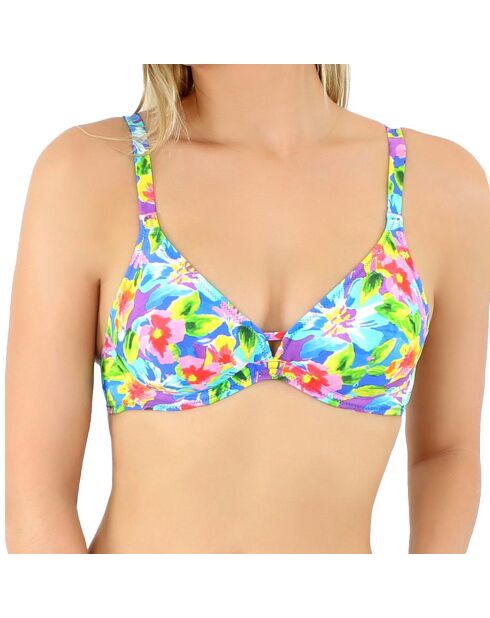 Haut Triangle Maddalena multicolore