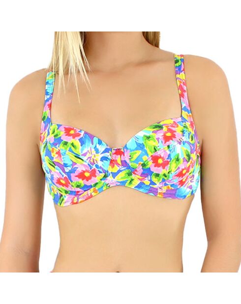 Veelkleurige Maddalena top met beugel