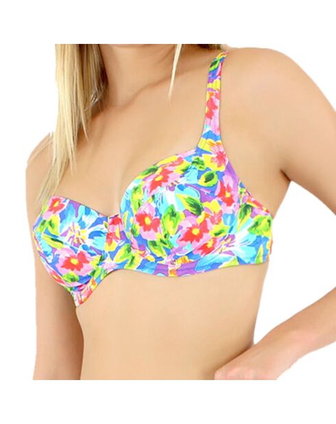 Veelkleurige Maddalena top met beugel