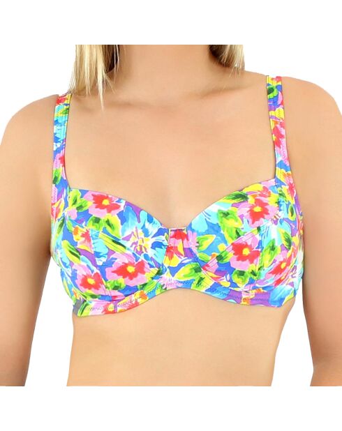 Veelkleurige Maddalena top met beugel