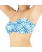 Haut Bandeau Liscia bleu