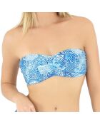 Haut Bandeau Liscia bleu