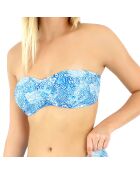 Haut Bandeau Liscia bleu