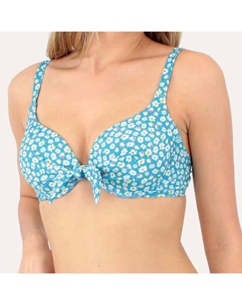Haut de maillot de bain arguin bleu