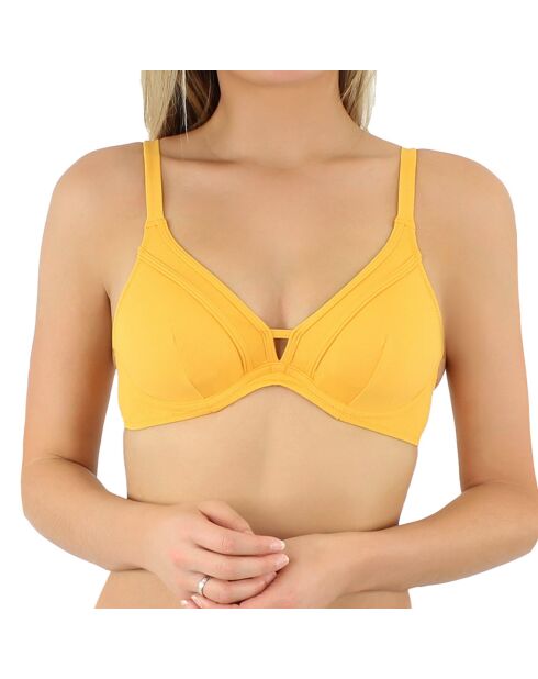 Haut de maillot de bain Grace jaune