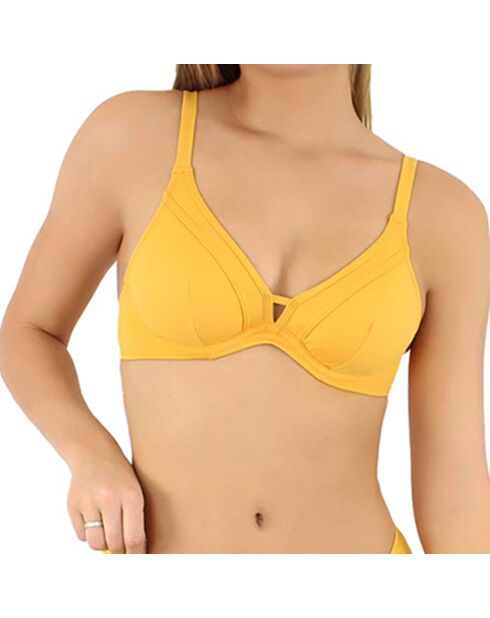 Haut de maillot de bain Grace jaune