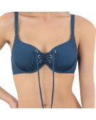 Haut de maillot de bain balconnet à coques Allure bleu marine