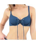 Haut de maillot de bain balconnet à coques Allure bleu marine