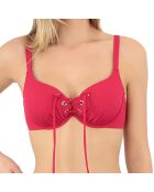 Haut de maillot de bain balconnet à coques Allure rouge