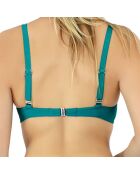 Haut de maillot de bain balconnet à coques Allure vert