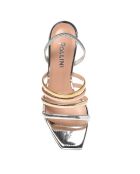 Sandales Mary doré/argenté - Talon 6 cm