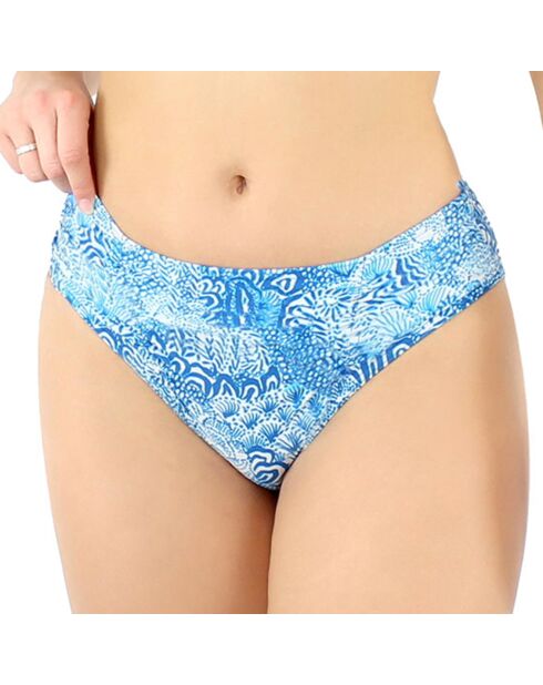Bas de maillot de bain Drapee Liscia bleu
