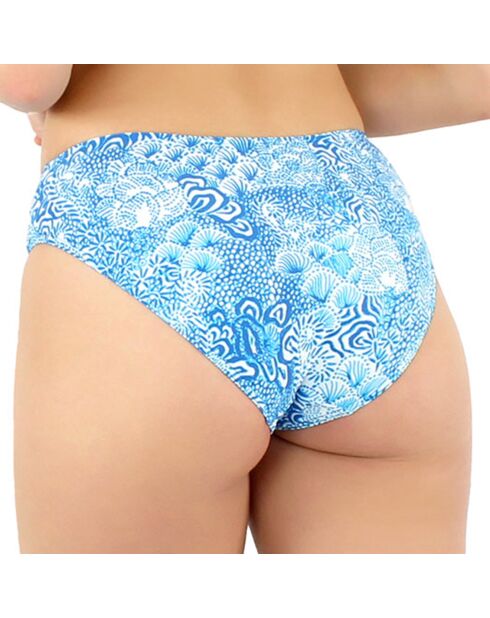 Bas de maillot de bain Drapee Liscia bleu