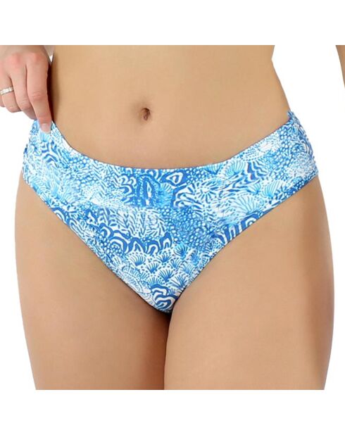 Bas de maillot de bain Drapee Liscia bleu