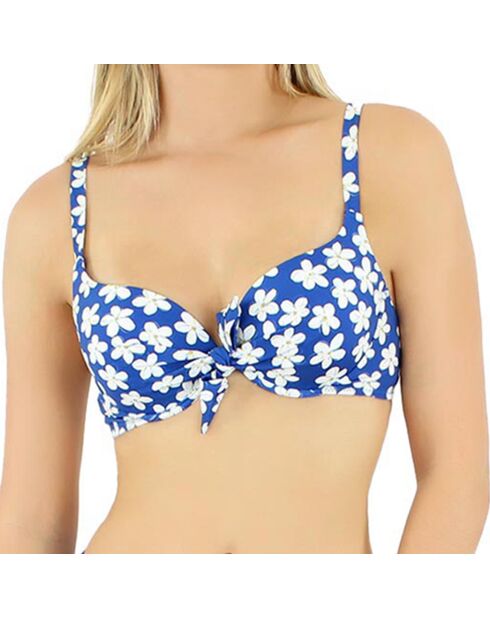 Haut de maillot de bain balconnet à coques Noumea bleu