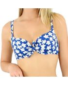 Haut de maillot de bain balconnet à coques Noumea bleu