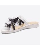 Sandalias Maleka en blanco y negro