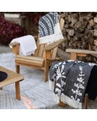 Plaid Recyclé Gini carbone - 160x140 cm