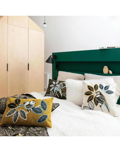 Plaid Zazu Chambray olive - 200x135 cm