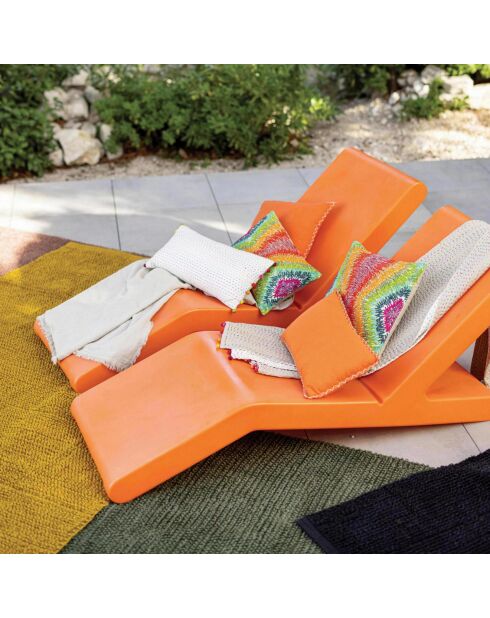 Coussin Stella Brodé multicolore - 45x45 cm
