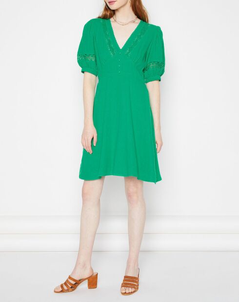 Florina grünes Spitzenkleid