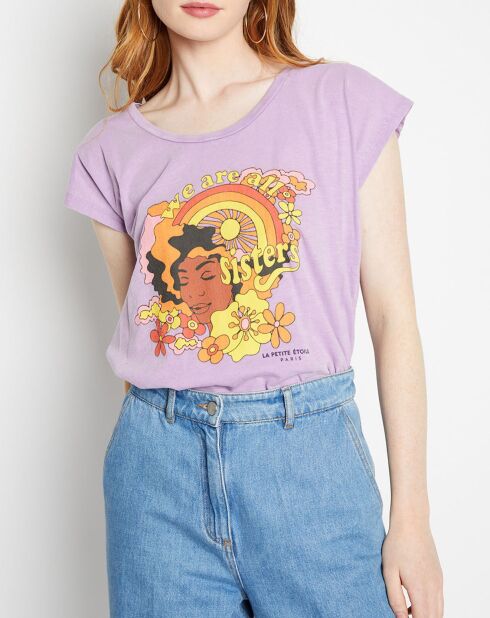 T-Shirt Sisters mauve