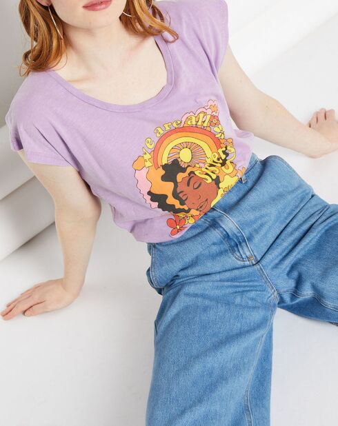 T-Shirt Sisters mauve