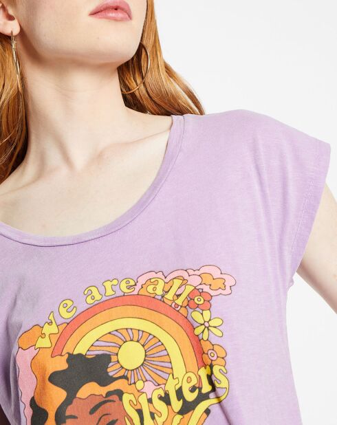 T-Shirt Sisters mauve