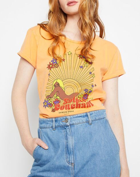 T-Shirt Soleil orange