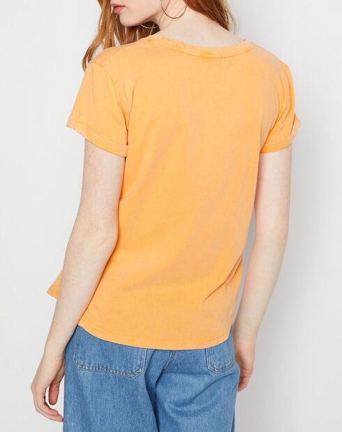 T-Shirt Soleil orange