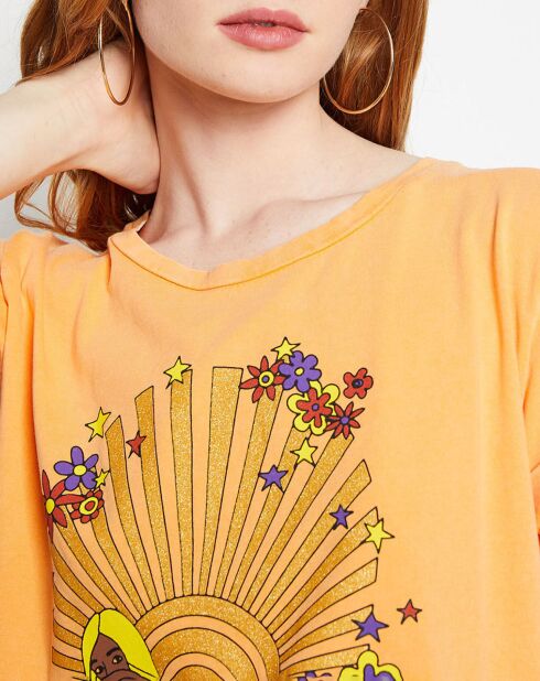 T-Shirt Soleil orange