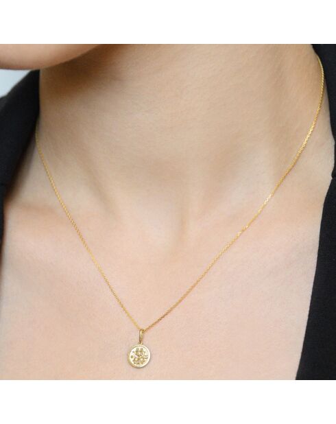 Astro Lisse Gemini Anhänger aus Gelbgold