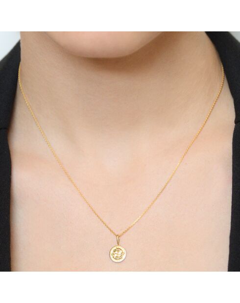 Astro Lisse Pisces Anhänger aus Gelbgold