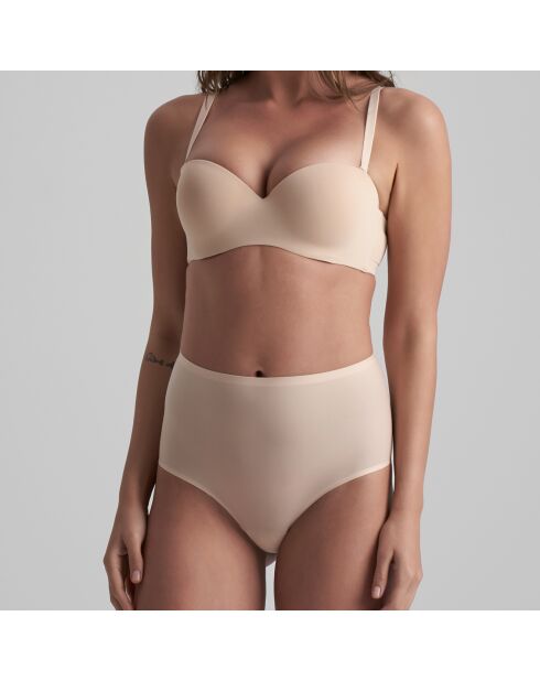 Culotte haute doux & extensible beige
