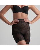 Pantaloncini a vita alta con controllo in pizzo nero