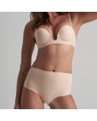 Short taille moyenne à décolleté dos beige