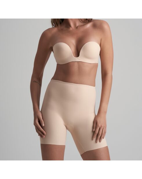 Beige strapless bh met diepe halslijn