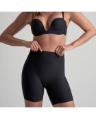 Schwarzer trägerloser BH mit tiefem Ausschnitt