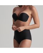 Schwarzer transparenter, trägerloser selbstklebender Balkon-BH mit Flügeln